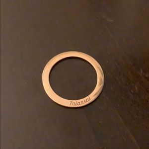 Miansai rose gold ring